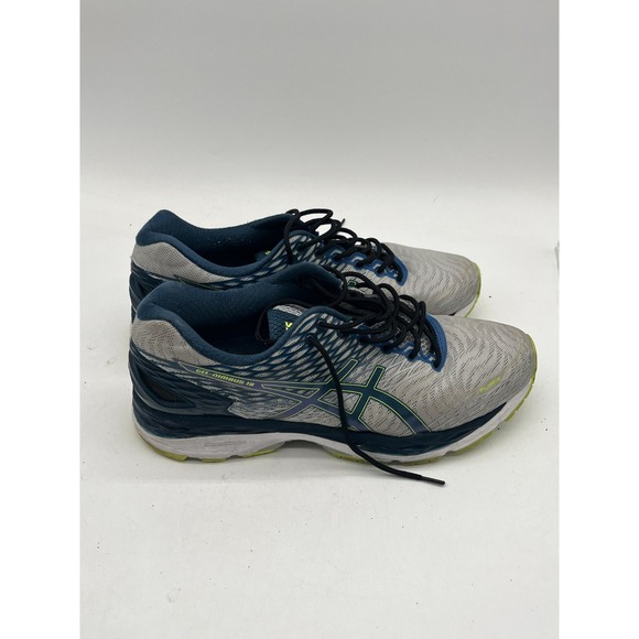 A S I C S Gel Nimbus 18 Shoes T600N Athletic Navy‎ Light Grey Mens 12.5 US - Picture 1 of 10